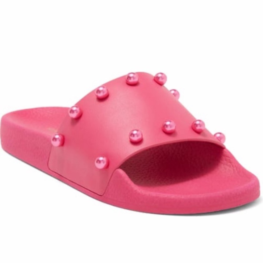 Pink Superstud Pool Slide Sandal | Stuart Weitzman